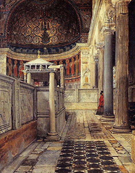 Laura Theresa Alma-Tadema Interno della chiesa di San Clemente